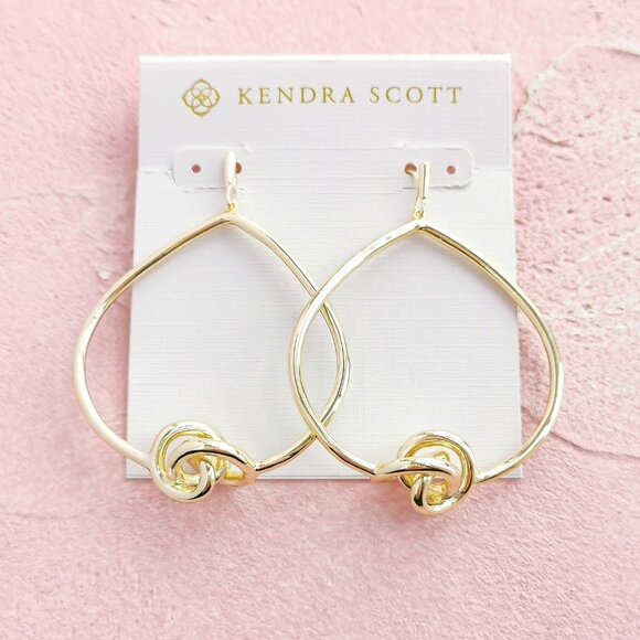Kendra Scott Jewelry - Kendra Scott Presleigh Love Knot Gold Earrings